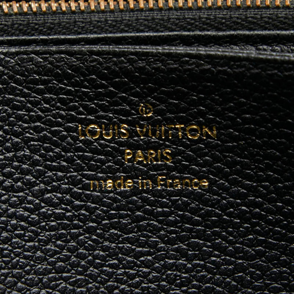 Louis Vuitton Black Noir Leather Long Wallet
