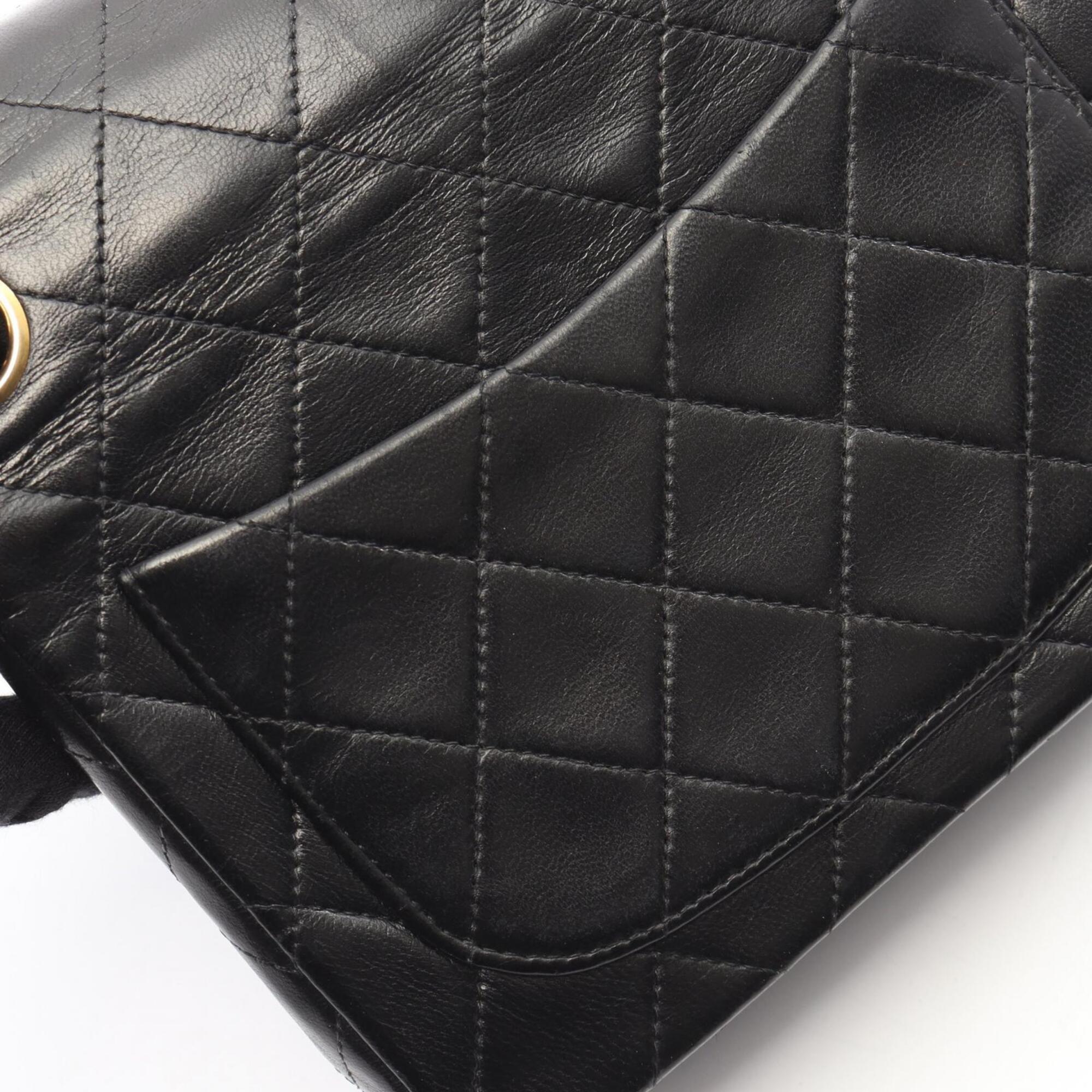 Chanel Black Leather Handbag Shoulder Bag