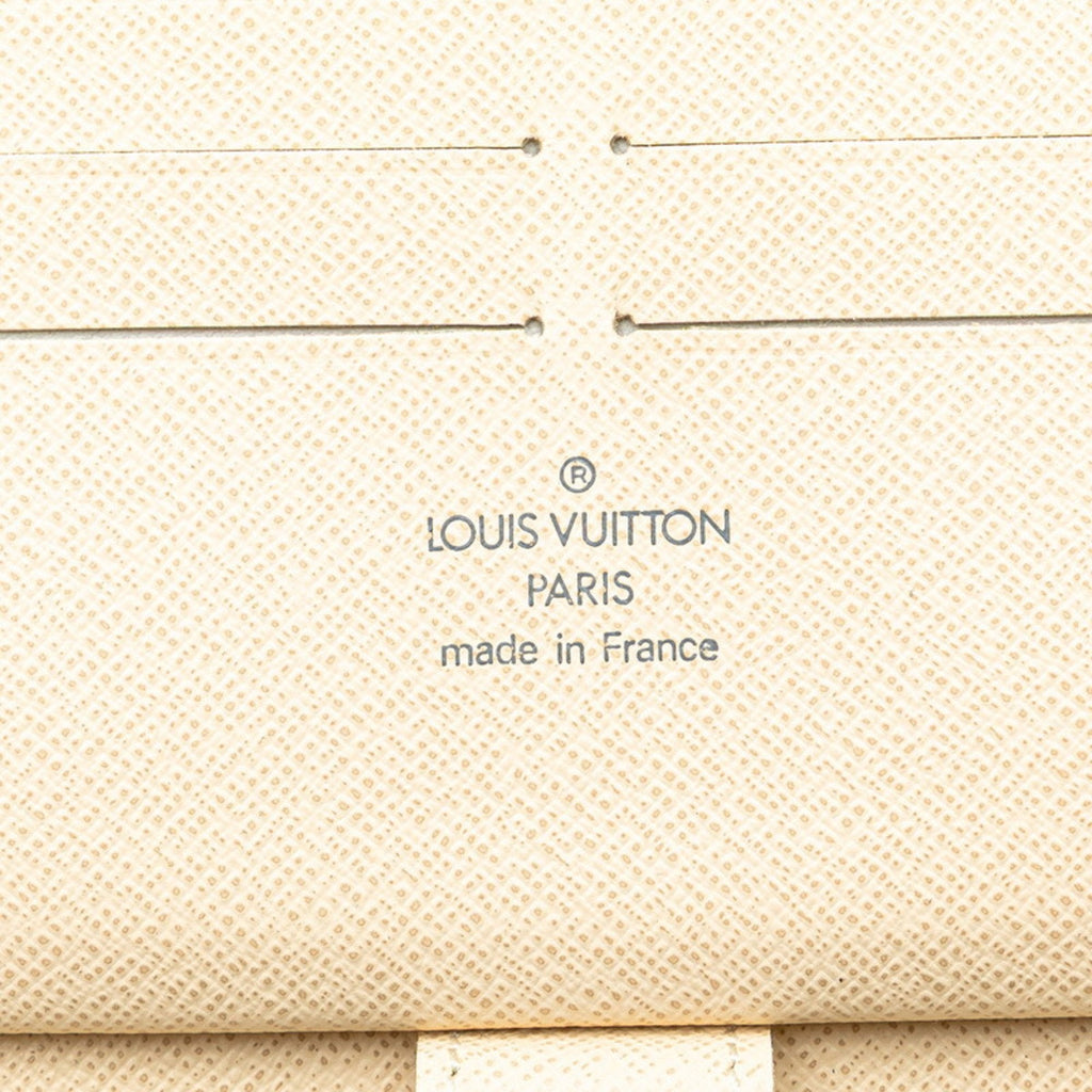 Louis Vuitton Damier Azur Azur Pvc Leather Long Wallet