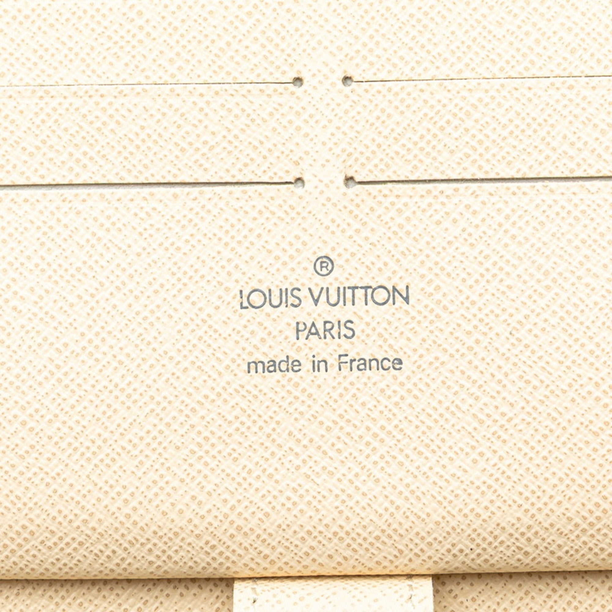 Louis Vuitton Damier Azur Azur Pvc Leather Long Wallet