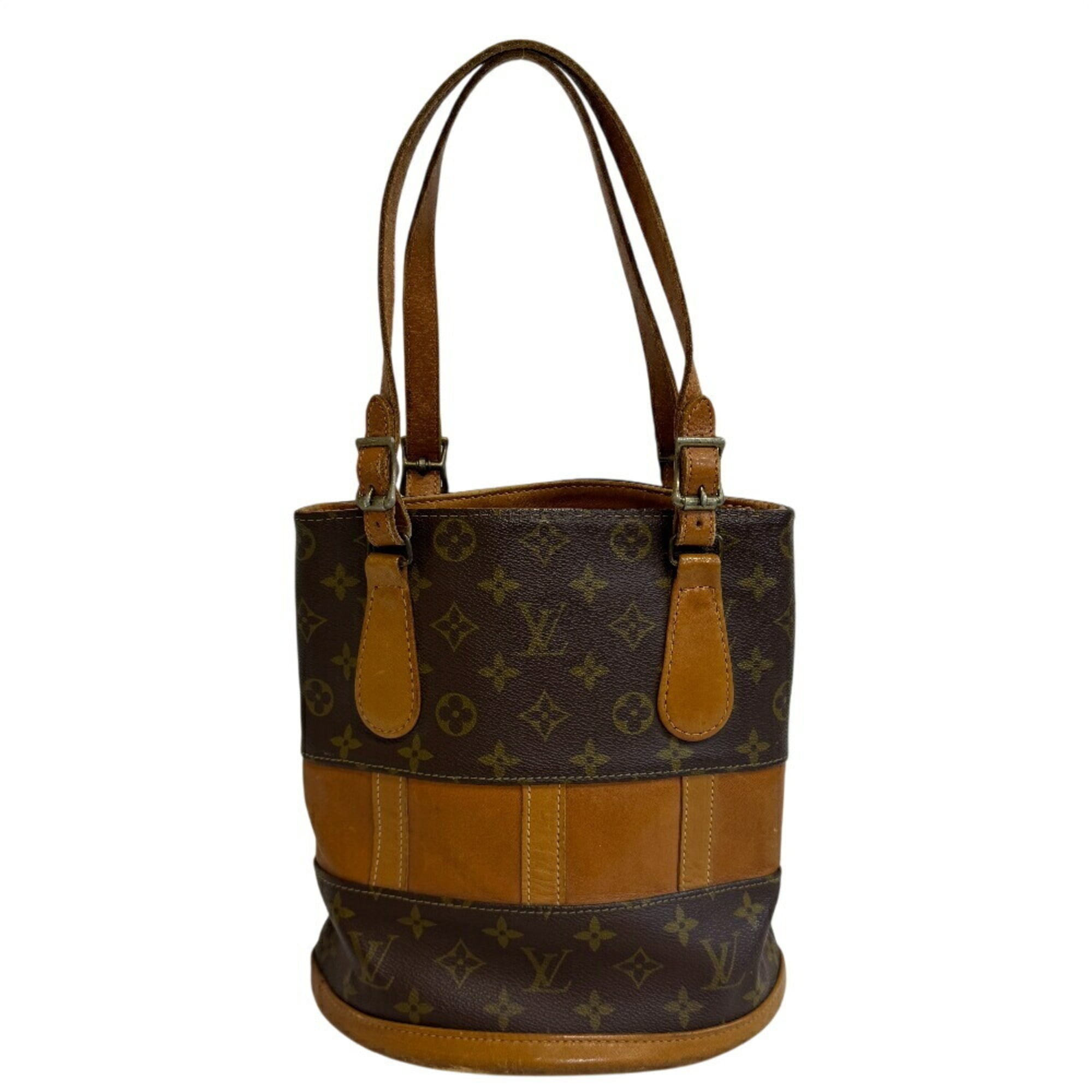 Louis Vuitton Brown Leather Shoulder Bag