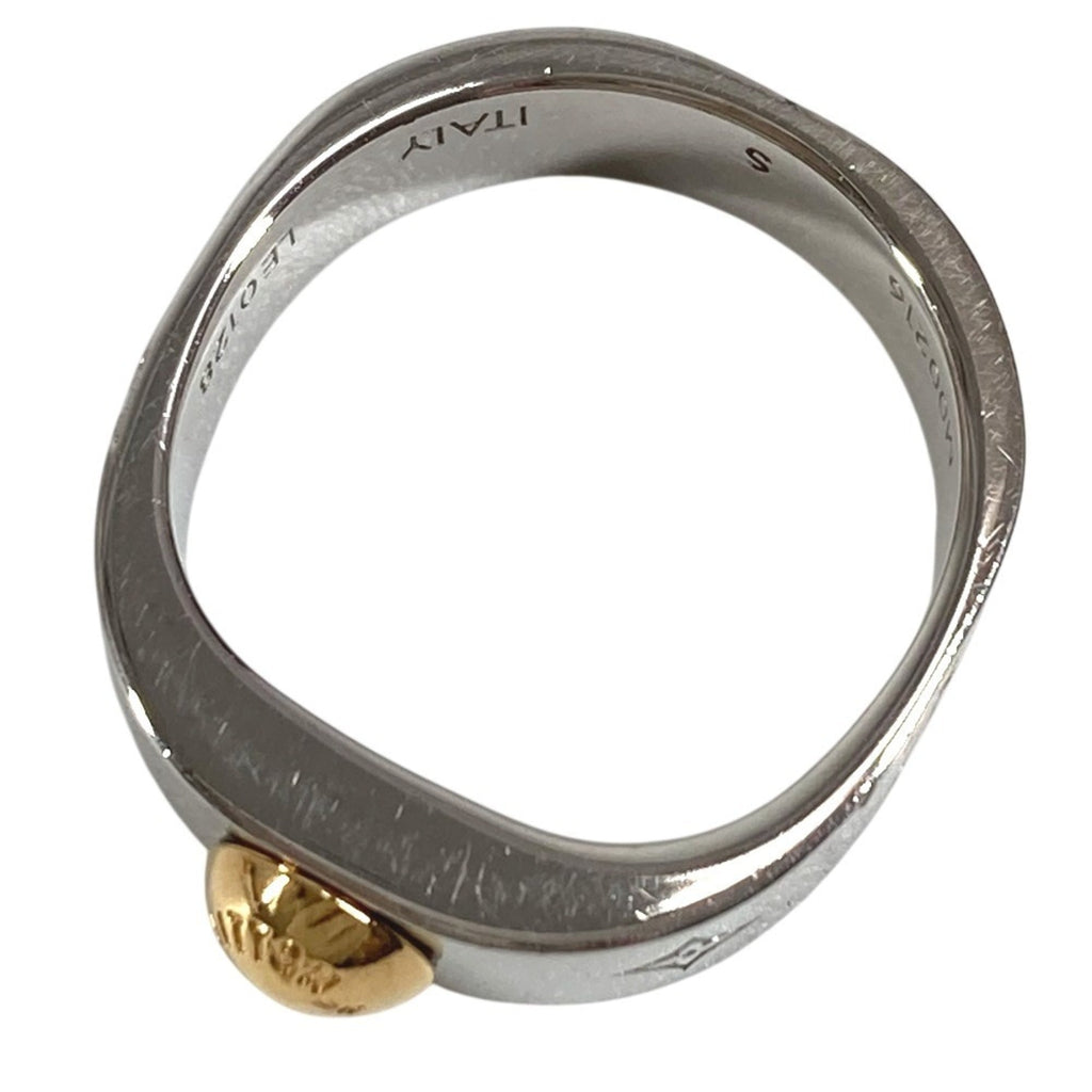 Louis Vuitton Gold Silver Metal Band Ring