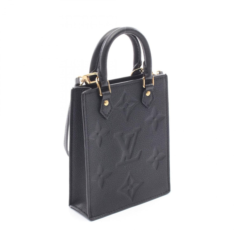 Louis Vuitton Black Noir Monogram Empreinte Handbag