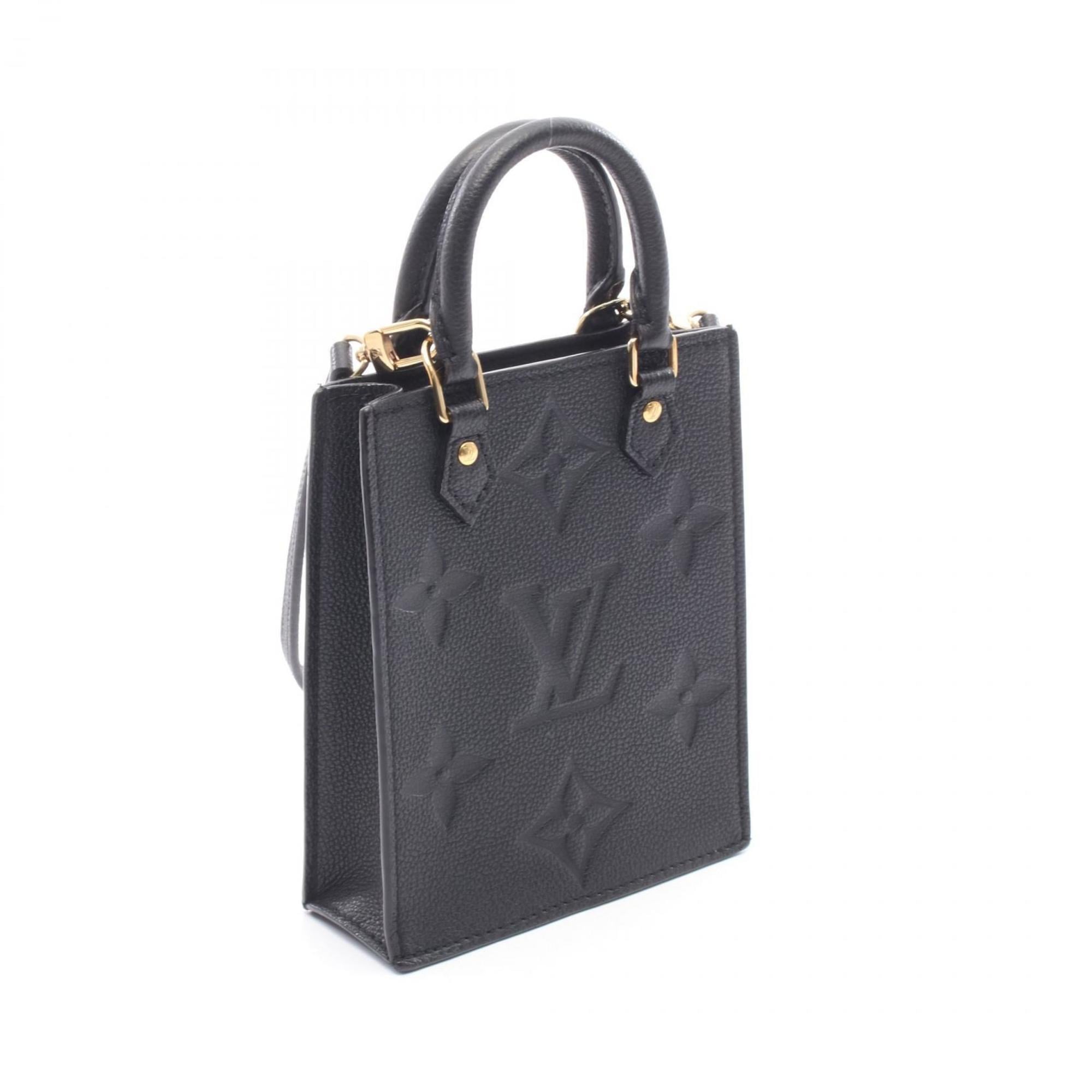 Louis Vuitton Black Noir Monogram Empreinte Handbag