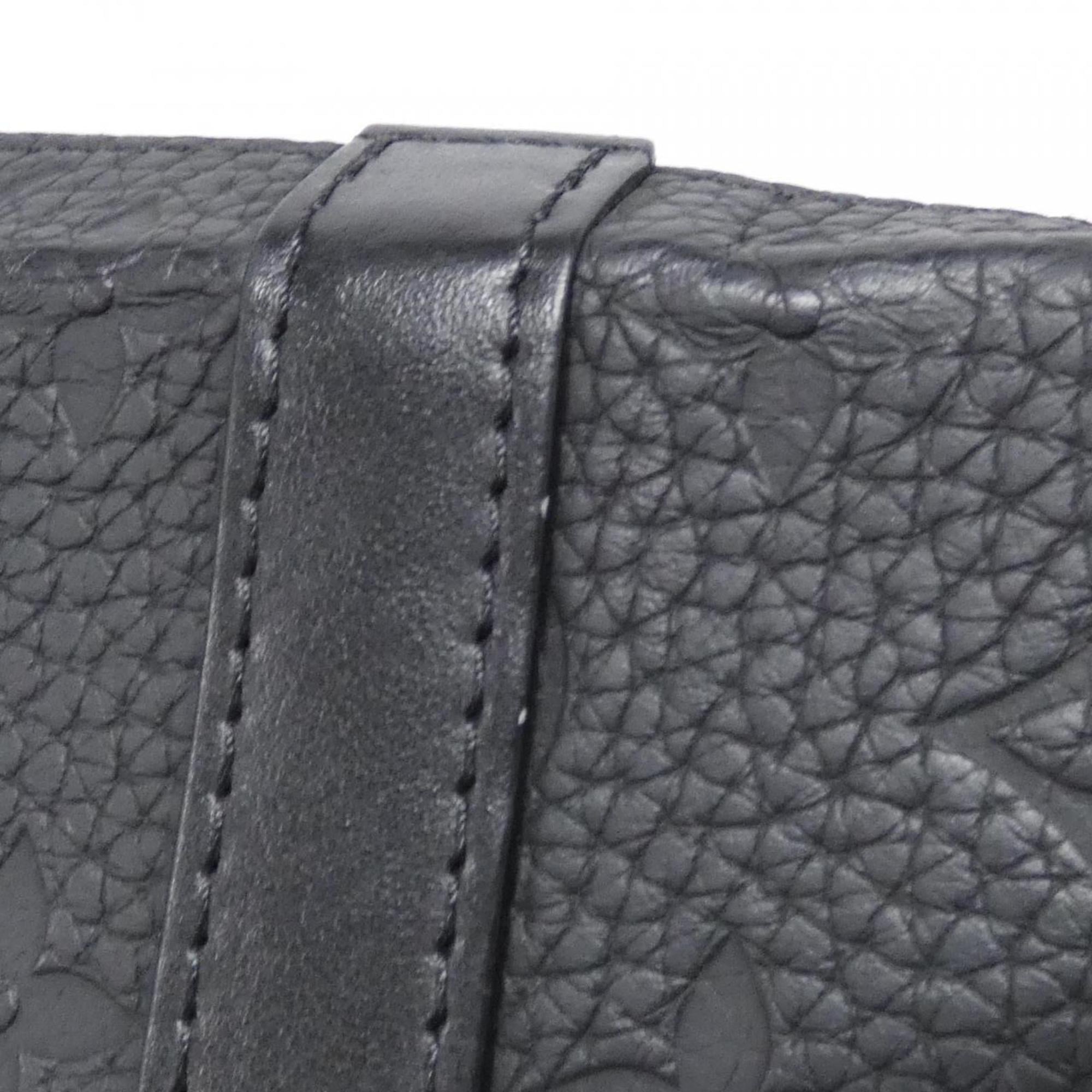 Louis Vuitton Black Leather Shoulder Bag