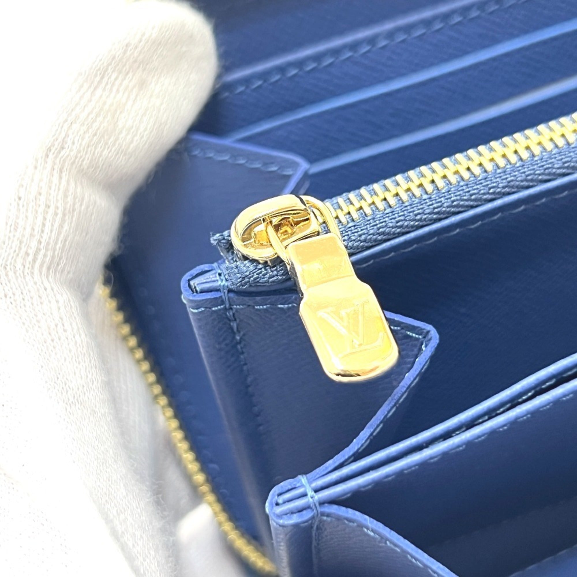 Louis Vuitton Monogram Denim Blue Monogram Denim Long Wallet