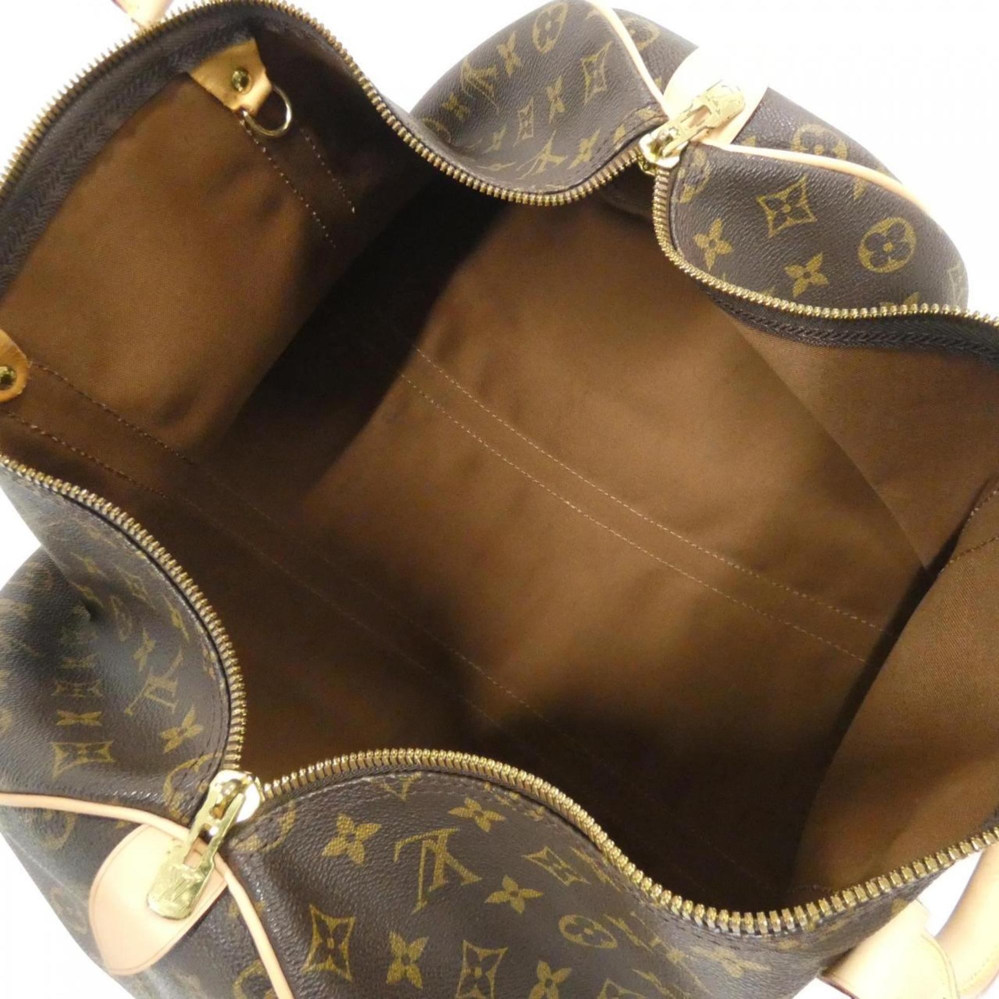 Louis Vuitton Brown Coated Canvas Boston Bag