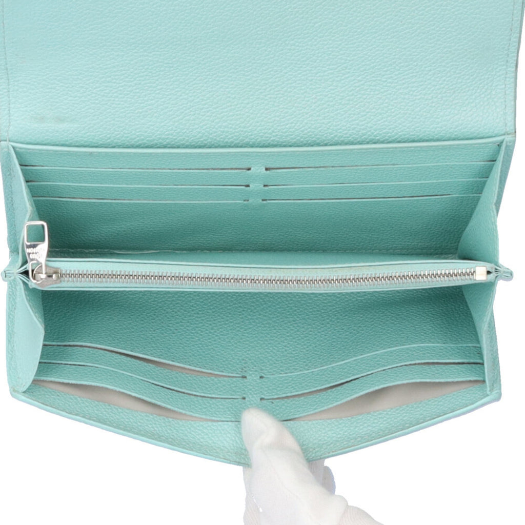 Louis Vuitton Monogram Empreinte Blue Light Blue Monogram Empreinte Long Wallet