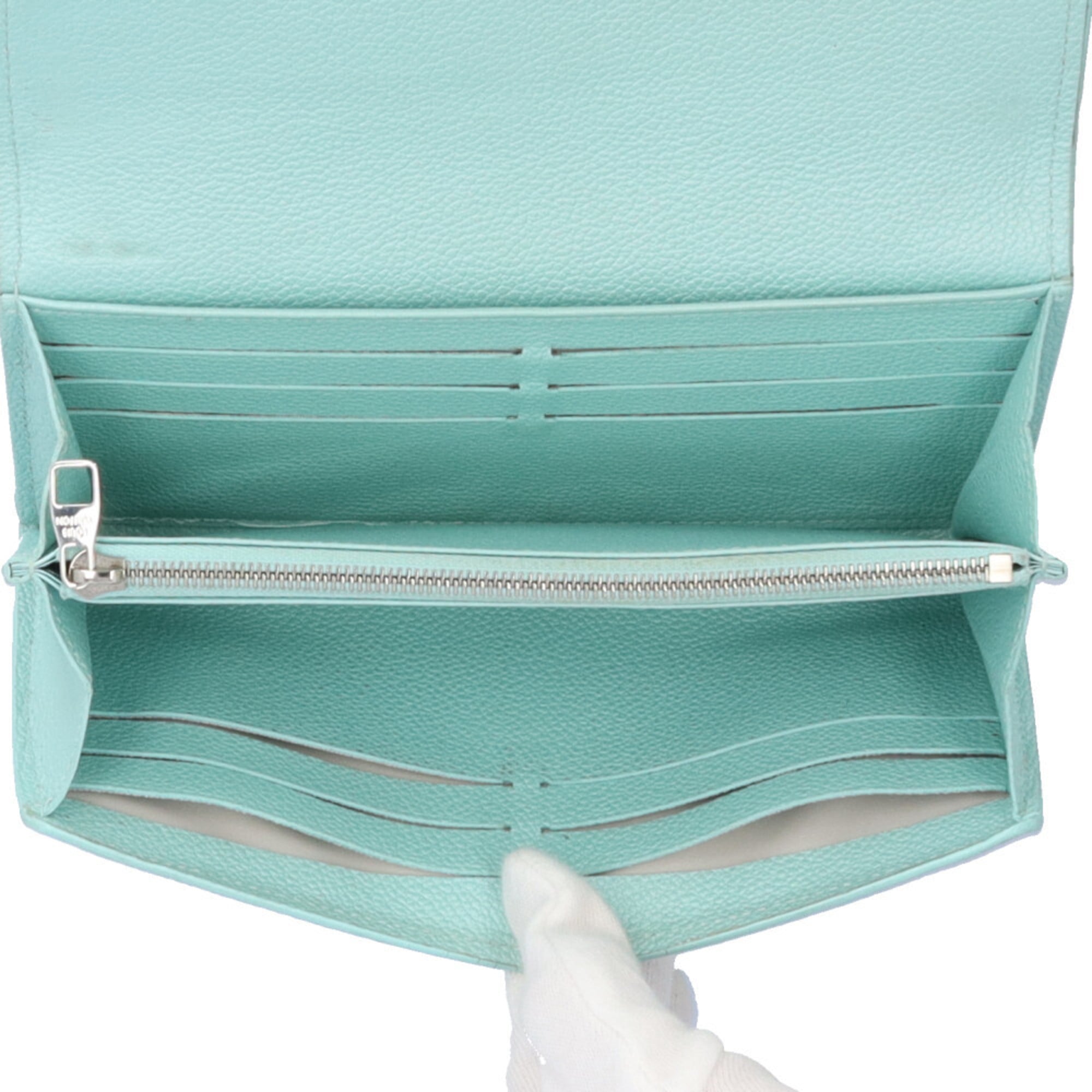Louis Vuitton Monogram Empreinte Blue Light Blue Monogram Empreinte Long Wallet