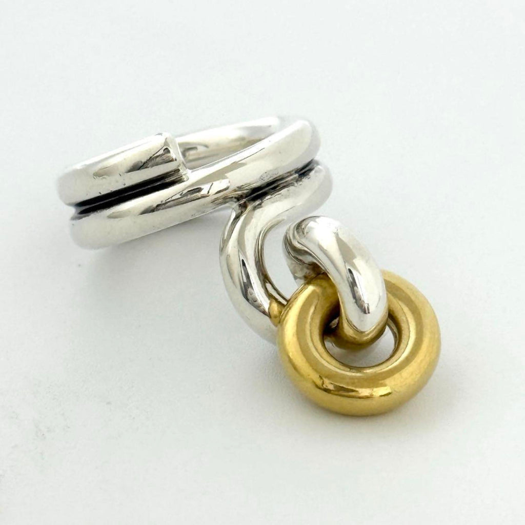 Bottega Veneta Silver 925 Band Ring