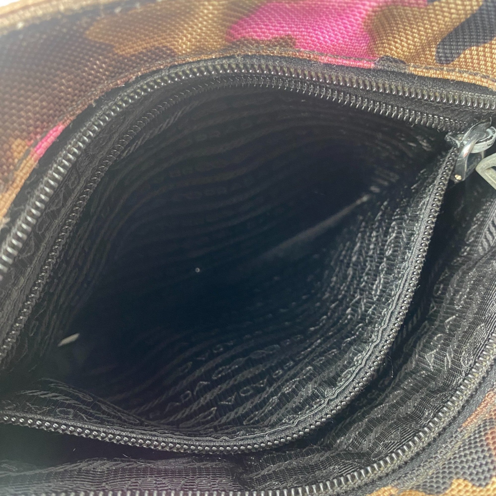 Prada Multi-Color Canvas Pochette Shoulder Bag