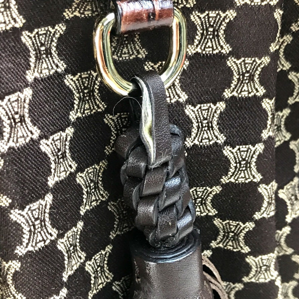 Celine Brown Leather Shoulder Bag