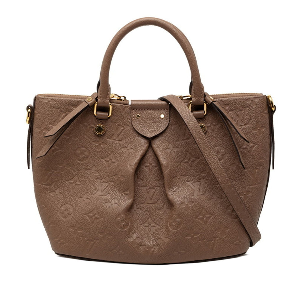 Louis Vuitton Taupe Leather Handbag Shoulder Bag