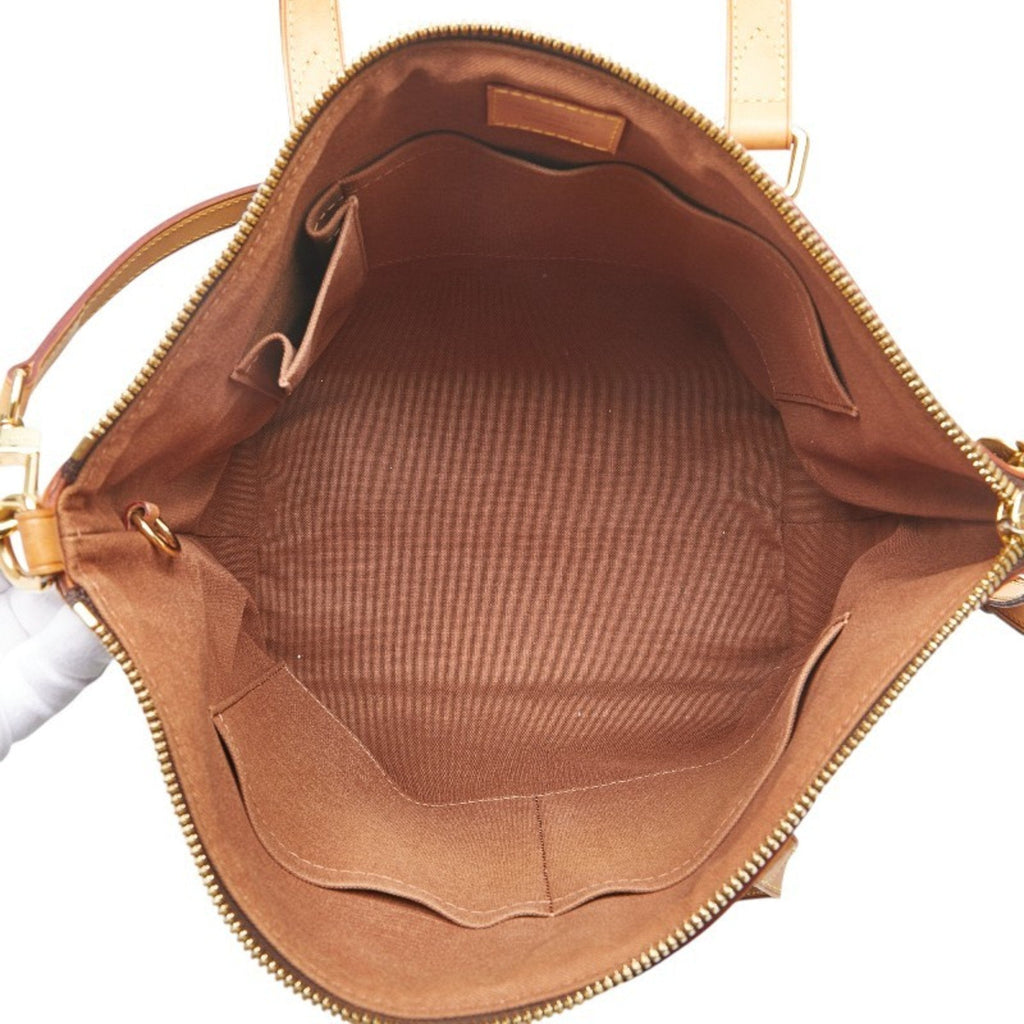Louis Vuitton Brown Pvc Leather Handbag Shoulder Bag