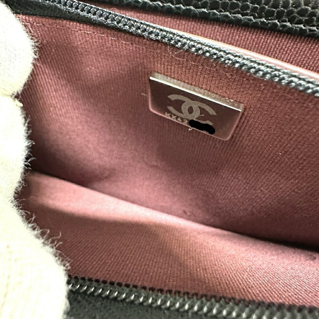 Chanel Black Caviar Leather Shoulder Bag