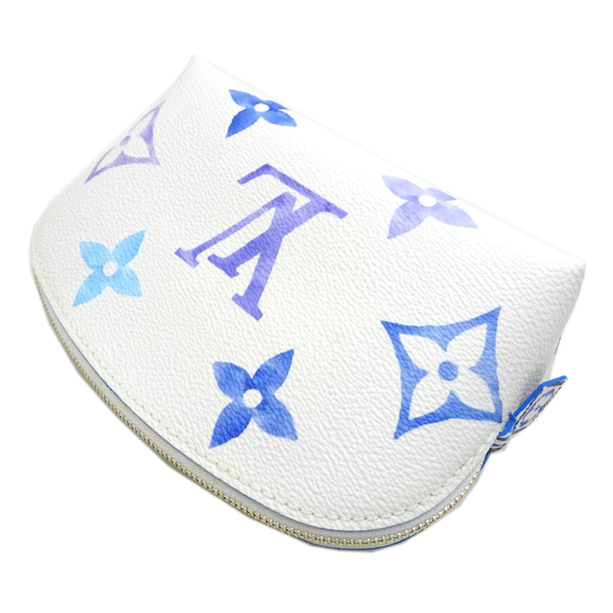 Louis Vuitton Blue White Pochette Pouch