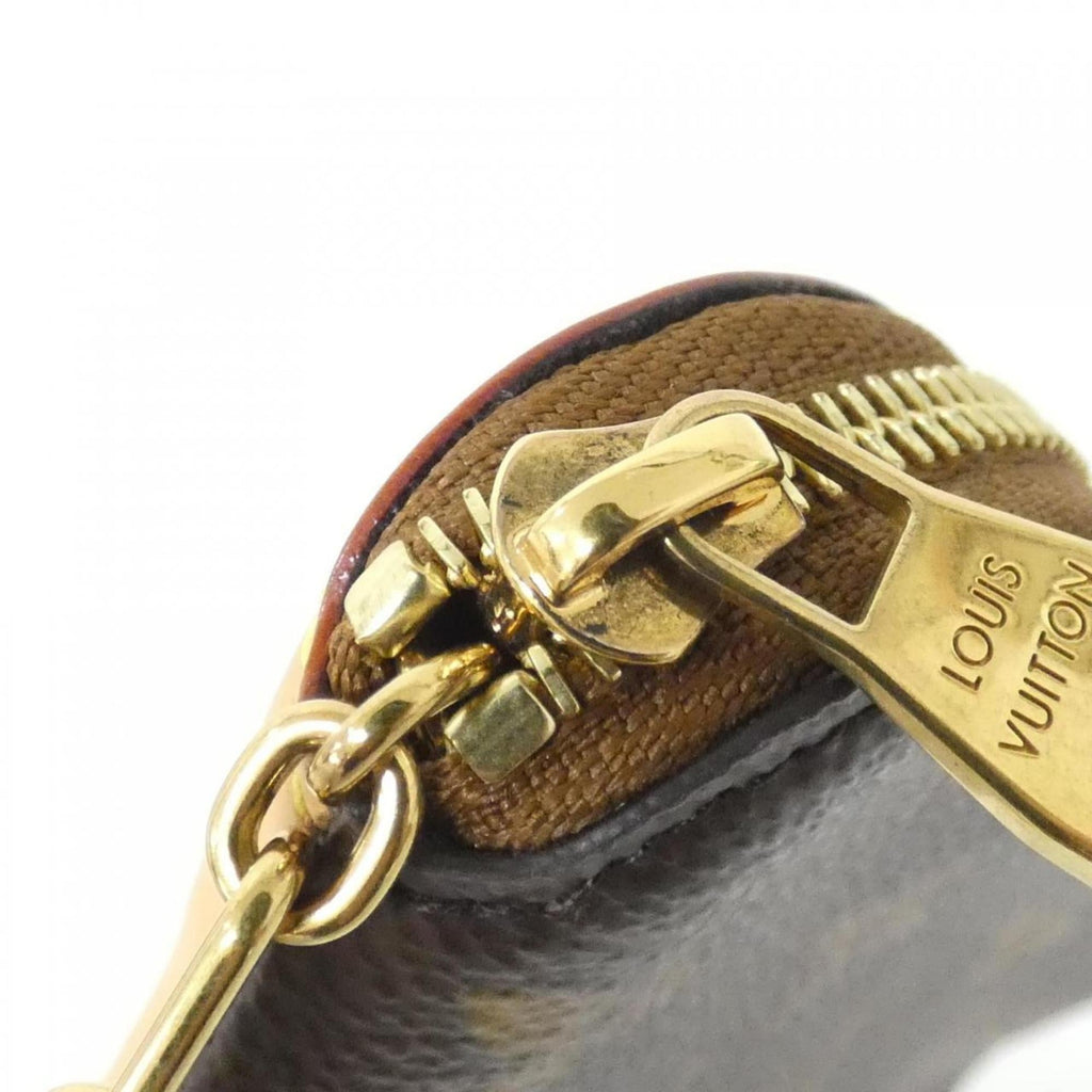 Louis Vuitton Marron Coated Canvas Coin Purse/Coin Case