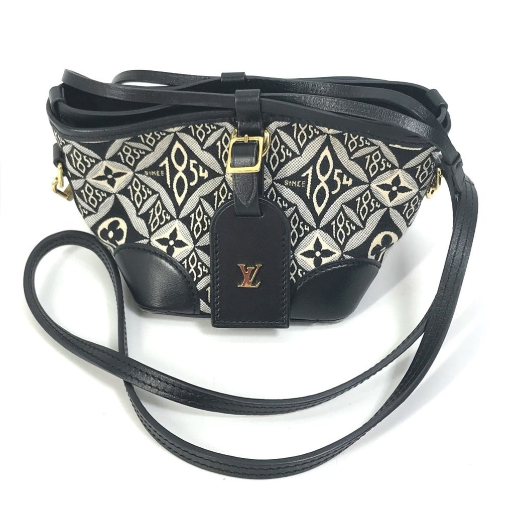 Louis Vuitton Black Noir Jacquard Pochette Shoulder Bag