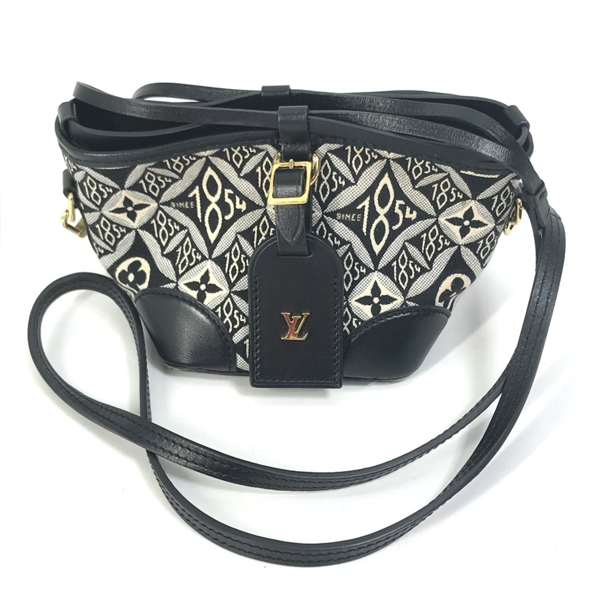 Louis Vuitton Black Noir Jacquard Pochette Shoulder Bag
