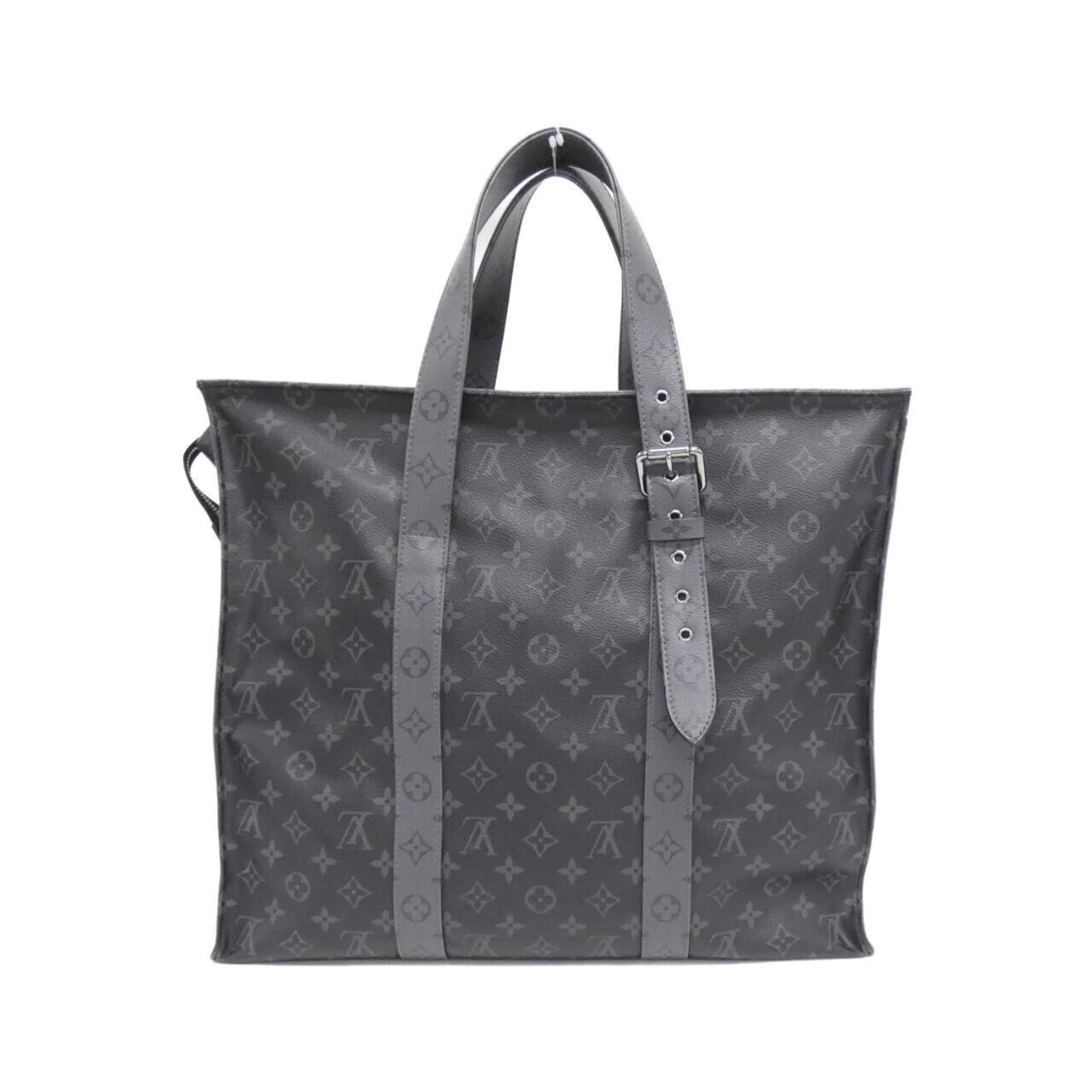 Louis Vuitton Black Gris Coated Canvas Handbag