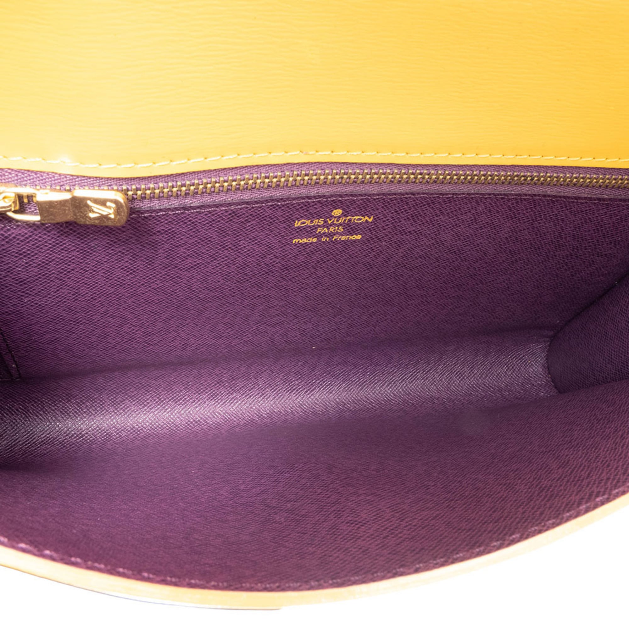 Louis Vuitton Yellow Epi Leather Pochette Shoulder Bag