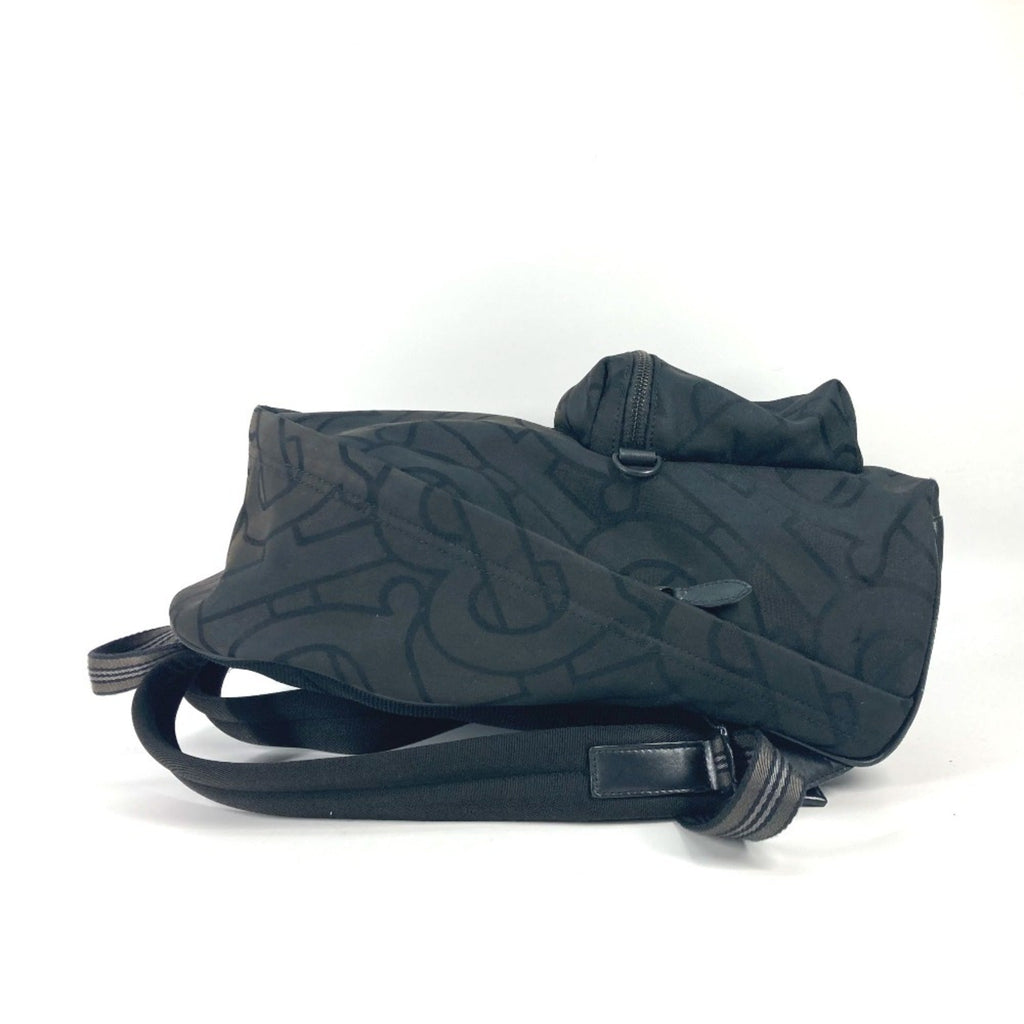 Burberry Black Canvas Leather Backpack
