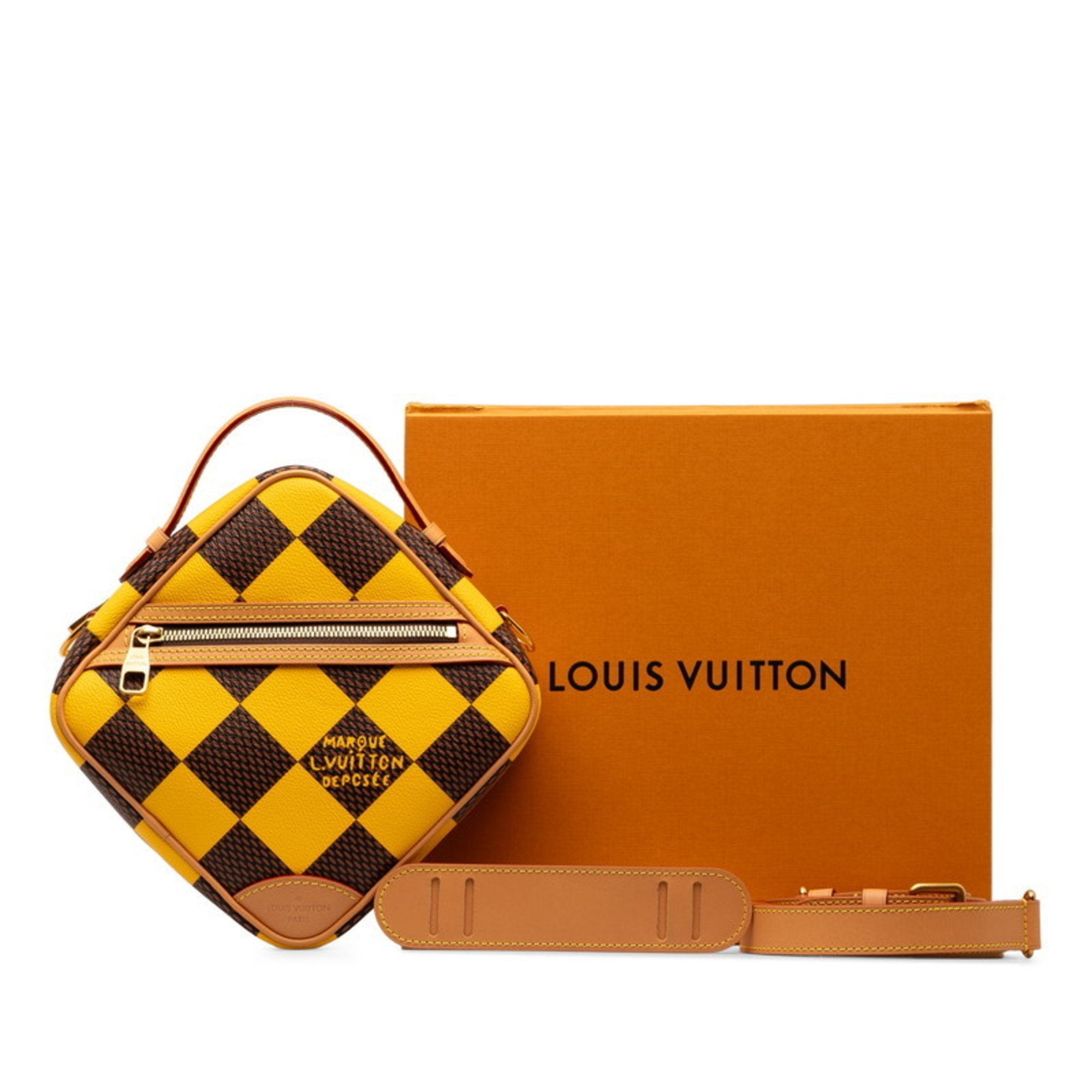 Louis Vuitton Yellow Pvc Leather Shoulder Bag