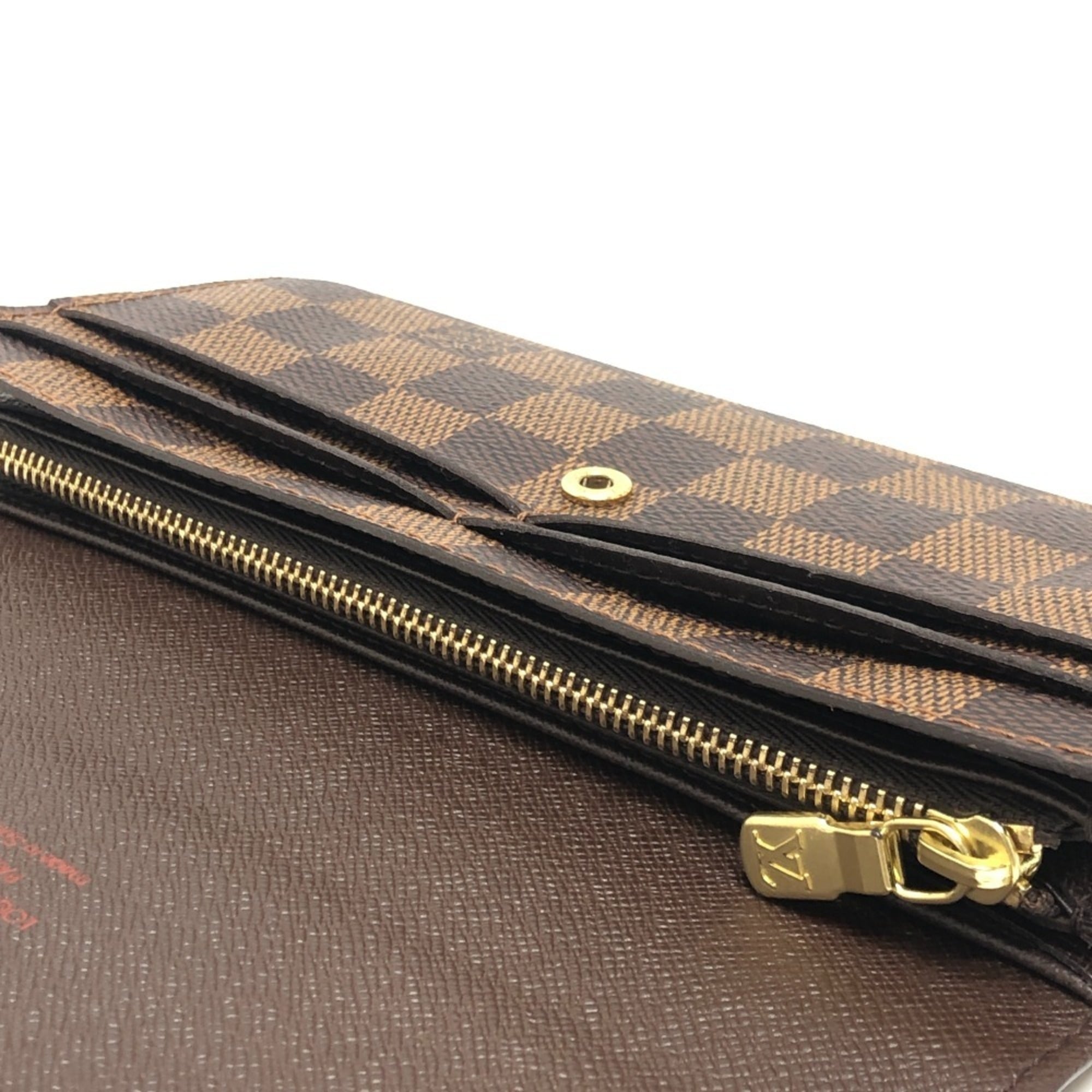 Louis Vuitton Damier Brown Ebene Damier Canvas Long Wallet