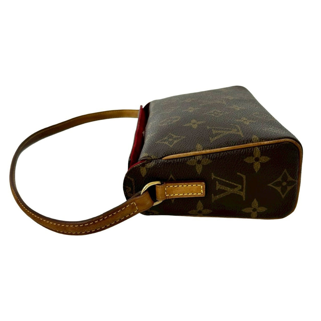 Louis Vuitton Brown Leather Pvc Shoulder Bag