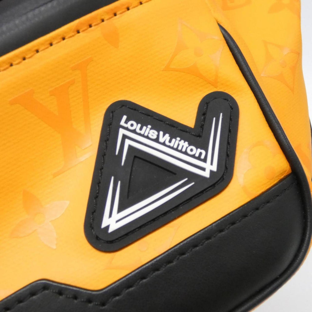 Louis Vuitton Black Orange Coated Canvas Leather Fanny Pack Handbag