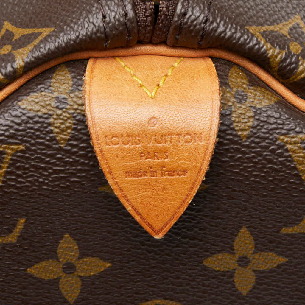 Louis Vuitton Brown Pvc Leather Boston Bag Handbag