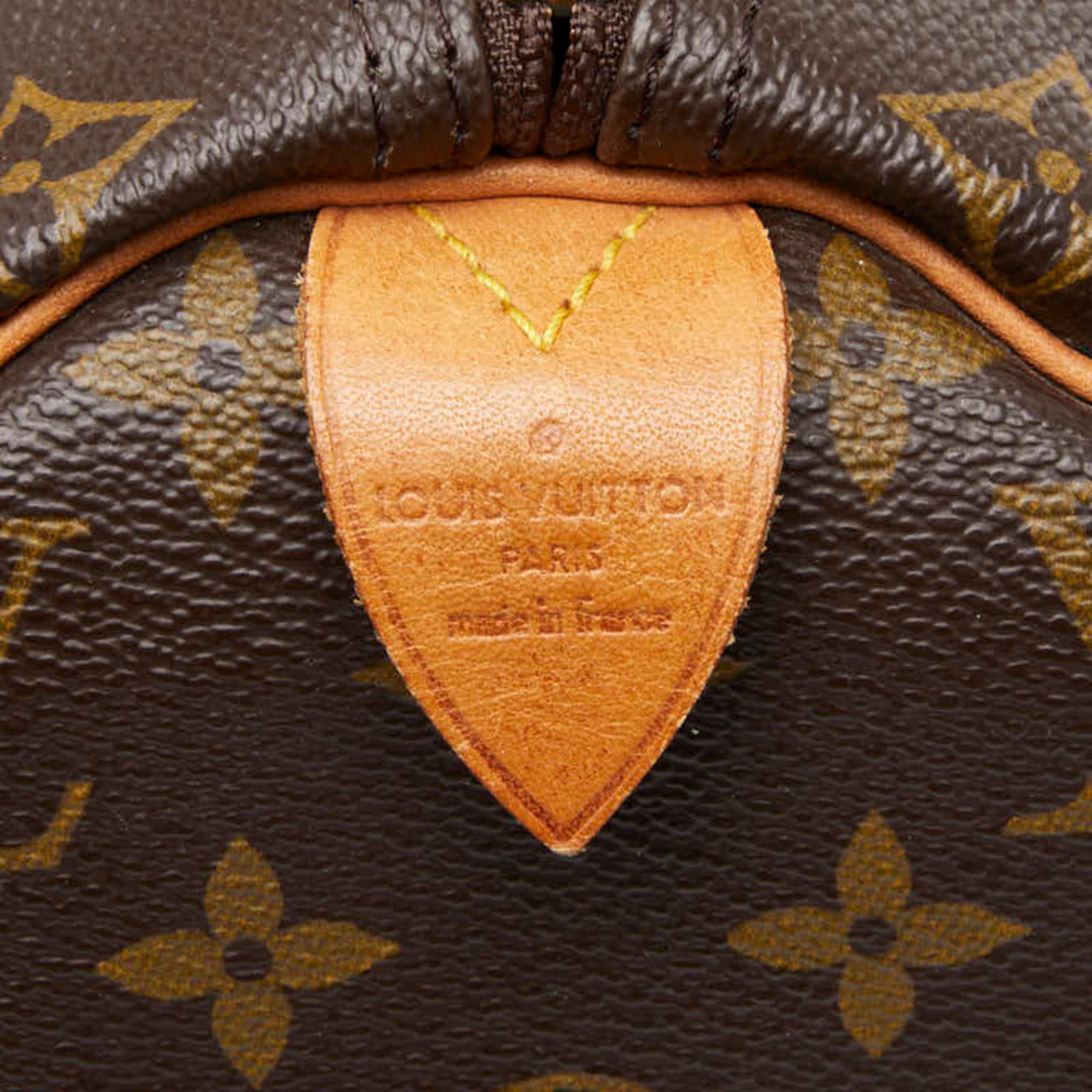 Louis Vuitton Brown Pvc Leather Boston Bag Handbag