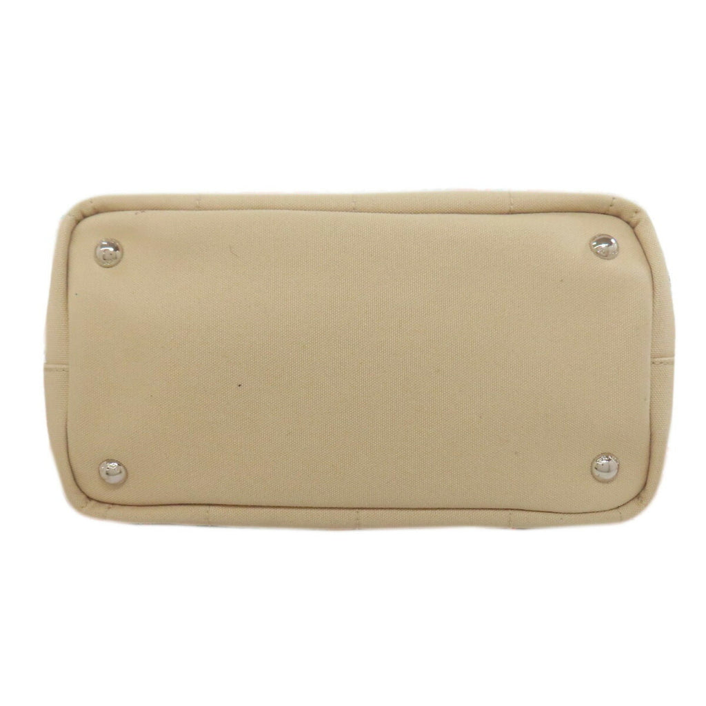 Prada Beige Canvas Handbag