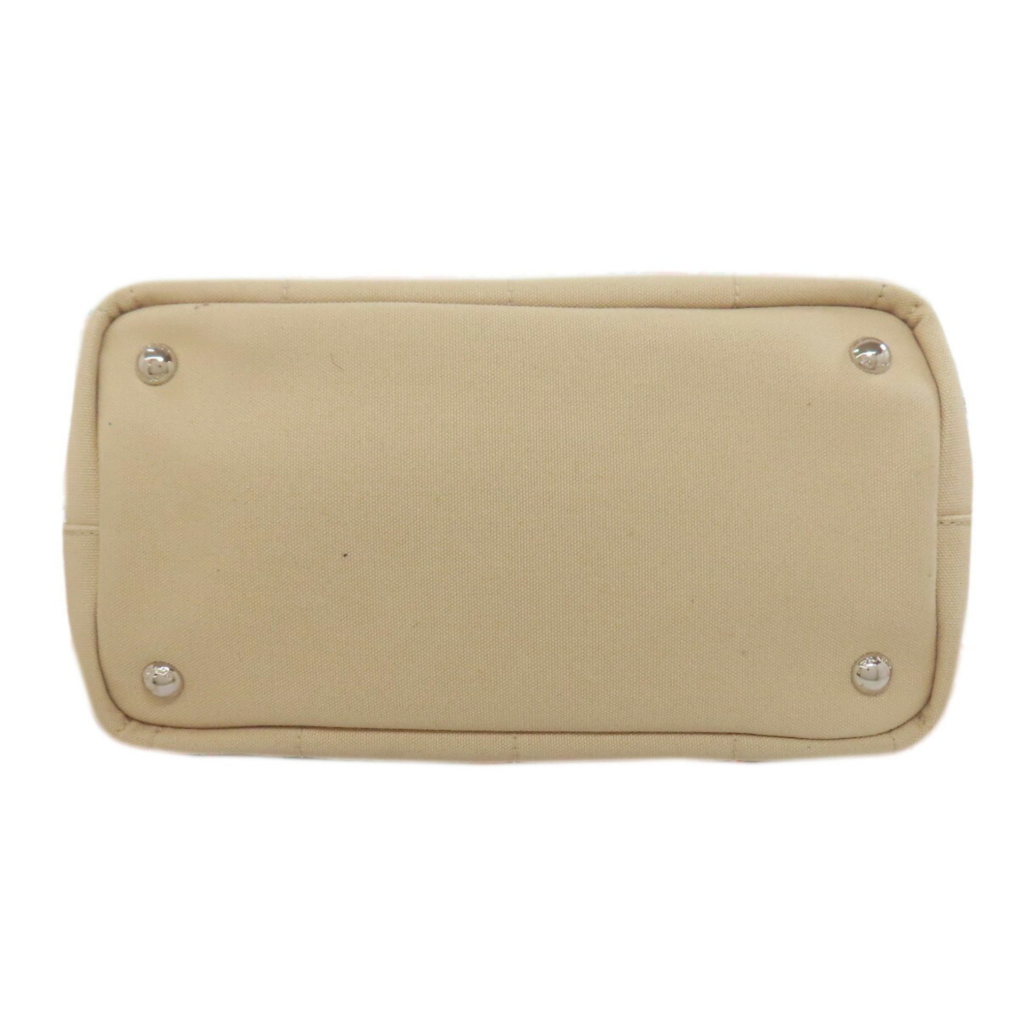 Prada Beige Canvas Handbag