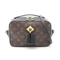 Louis Vuitton Black Brown Noir Coated Canvas Leather Shoulder Bag