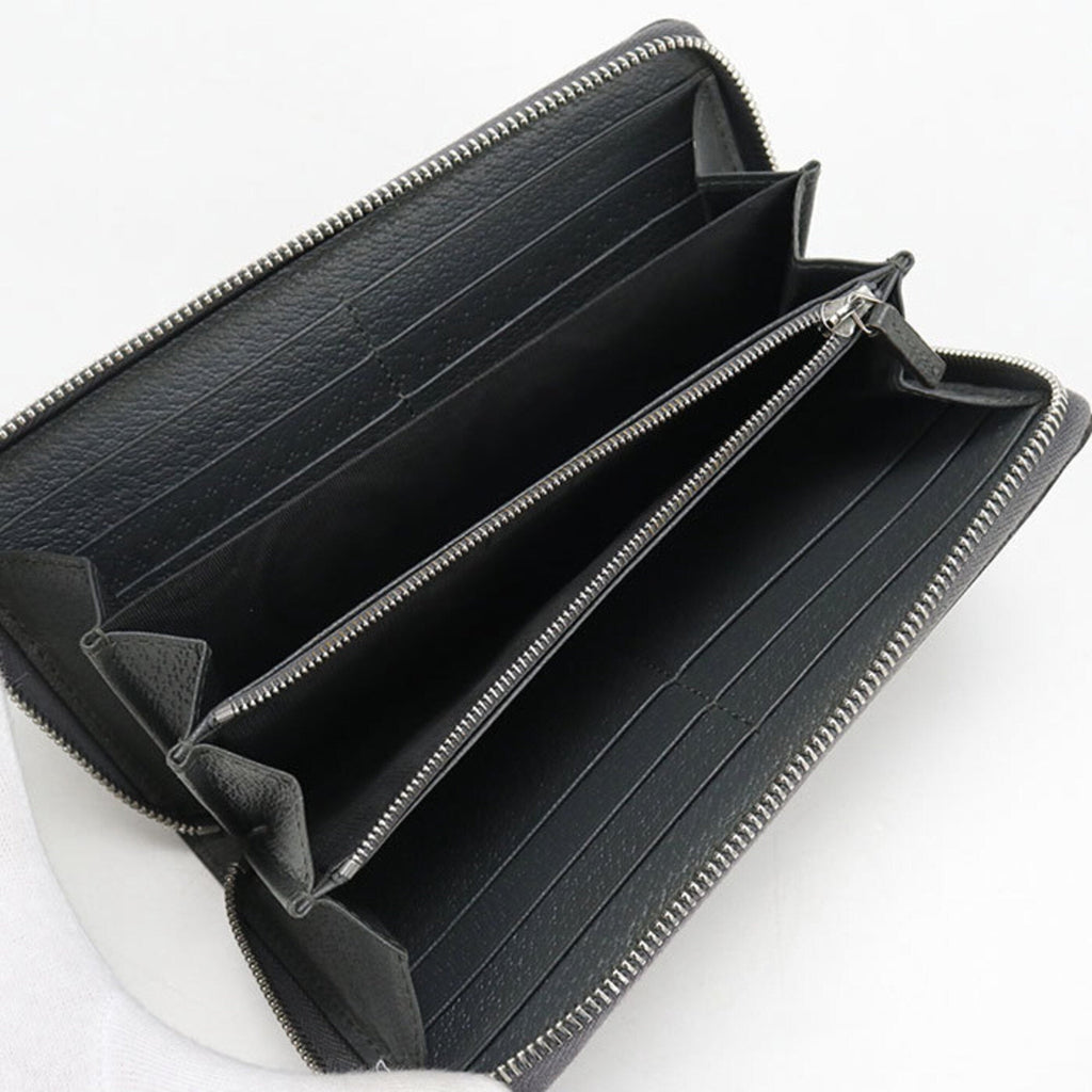 Gucci Gray Pvc Long Wallet (Bi-Fold) (Pre-Owned)