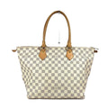 Louis Vuitton White Damier Azur Shoulder Bag Tote Bag