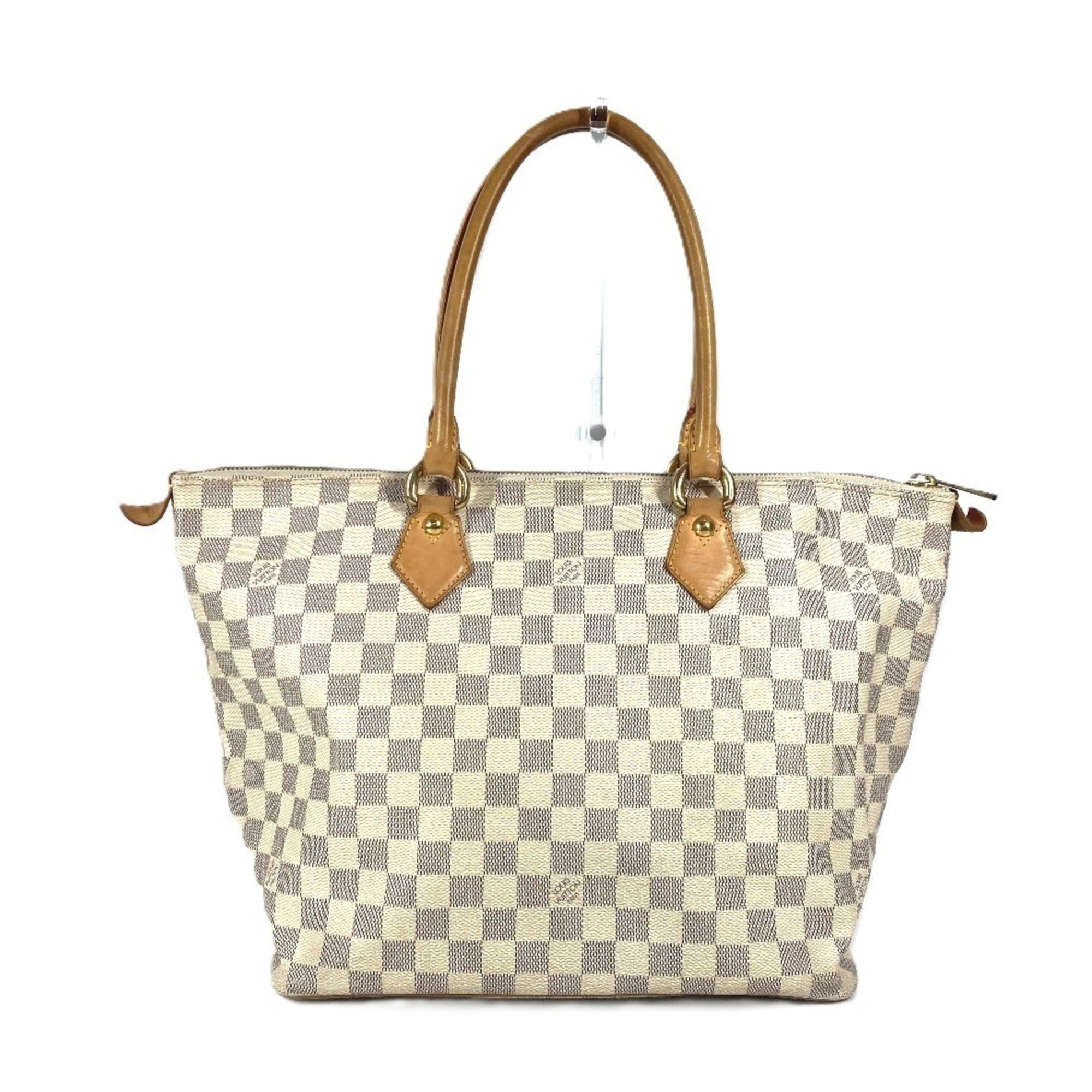 Louis Vuitton White Damier Azur Shoulder Bag Tote Bag