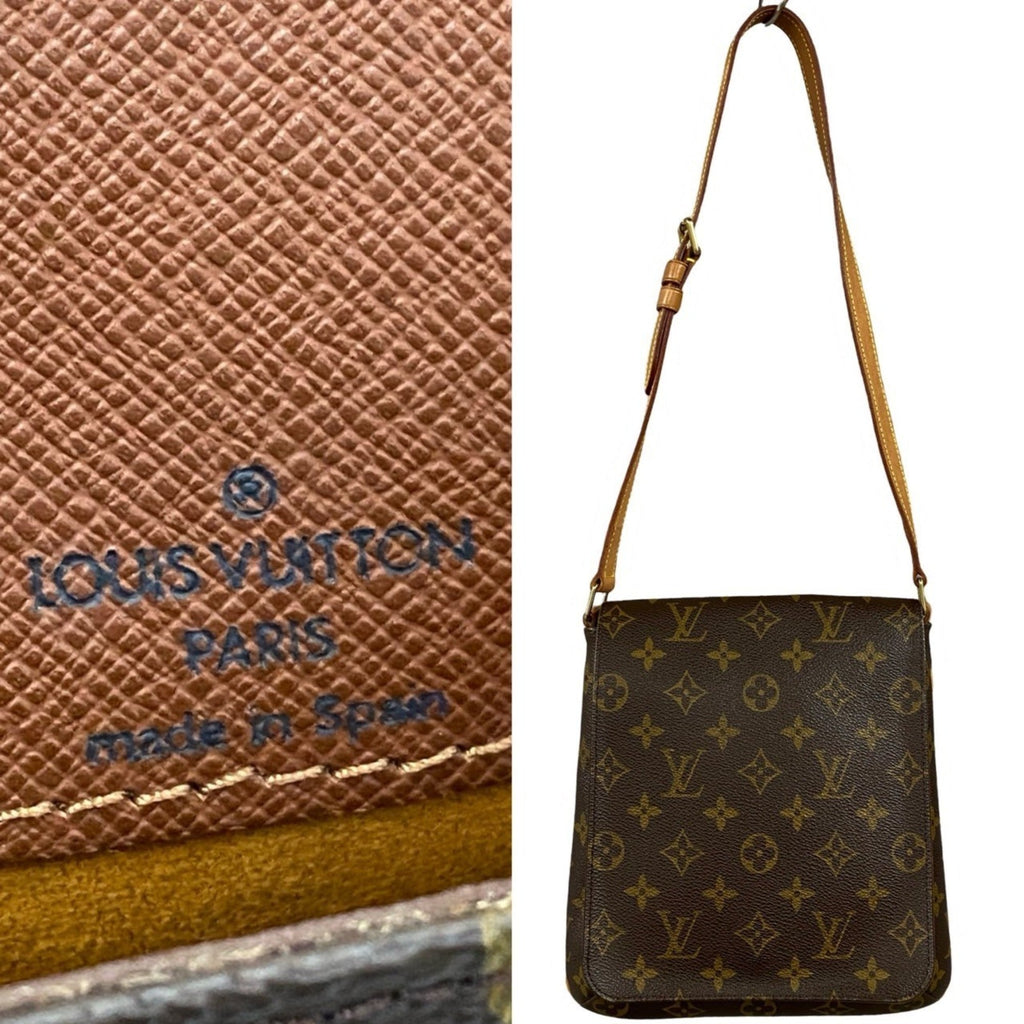 Louis Vuitton Brown Leather Pvc Pochette Shoulder Bag