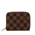 Louis Vuitton Brown Pvc Leather Coin Purse/Coin Case