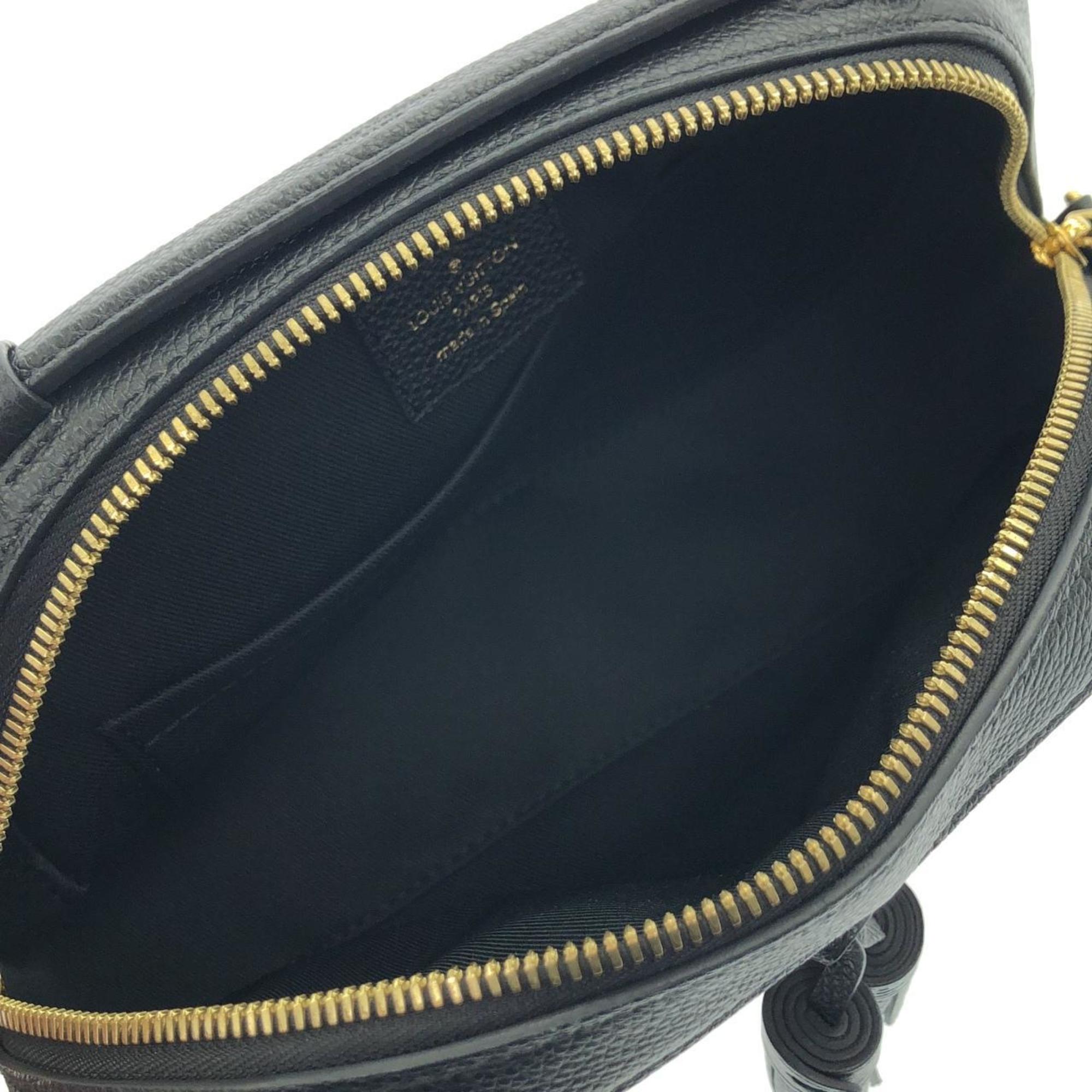 Louis Vuitton Black Leather Shoulder Bag
