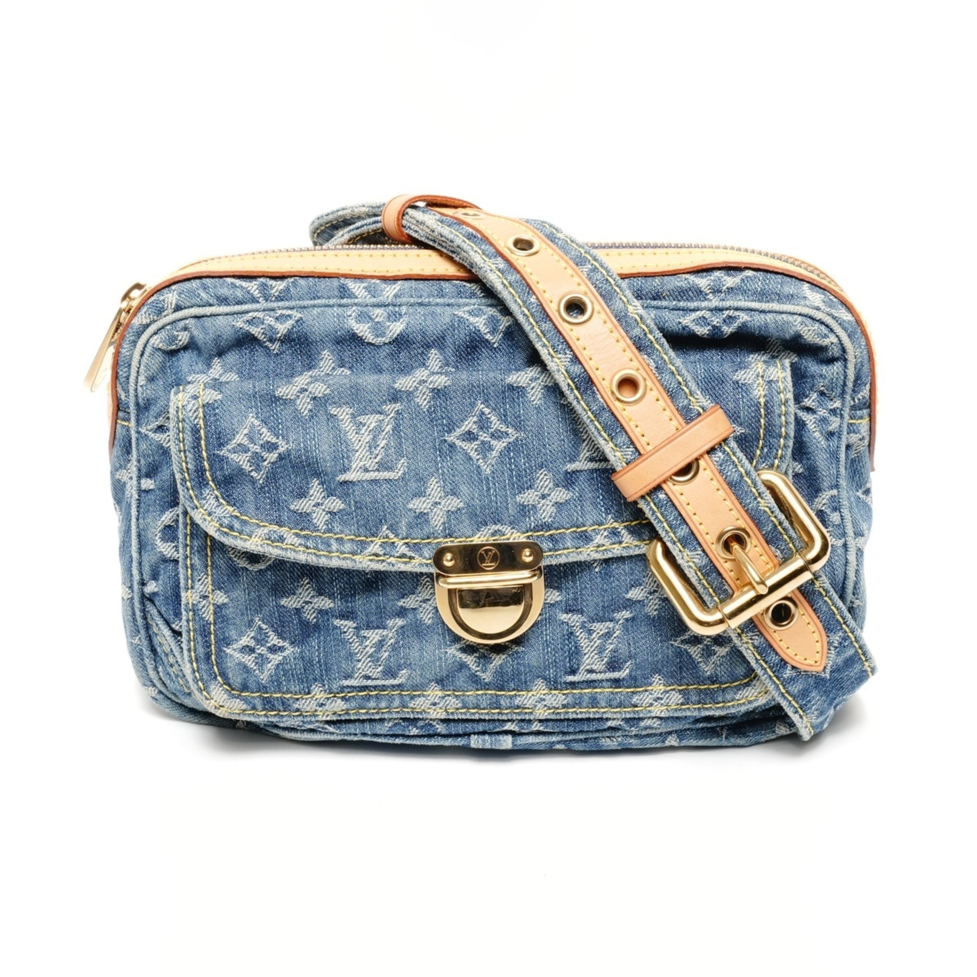 Louis Vuitton Monogram Denim Blue Denim Fanny Pack
