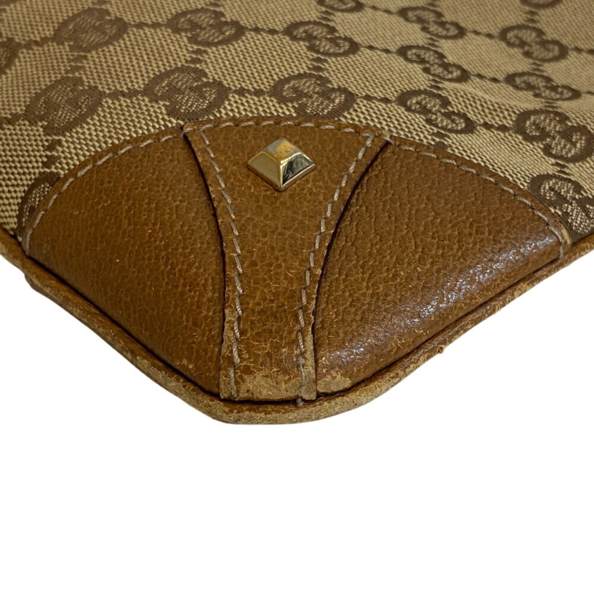 Gucci Brown Gg Canvas Shoulder Bag (Pre-Owned)