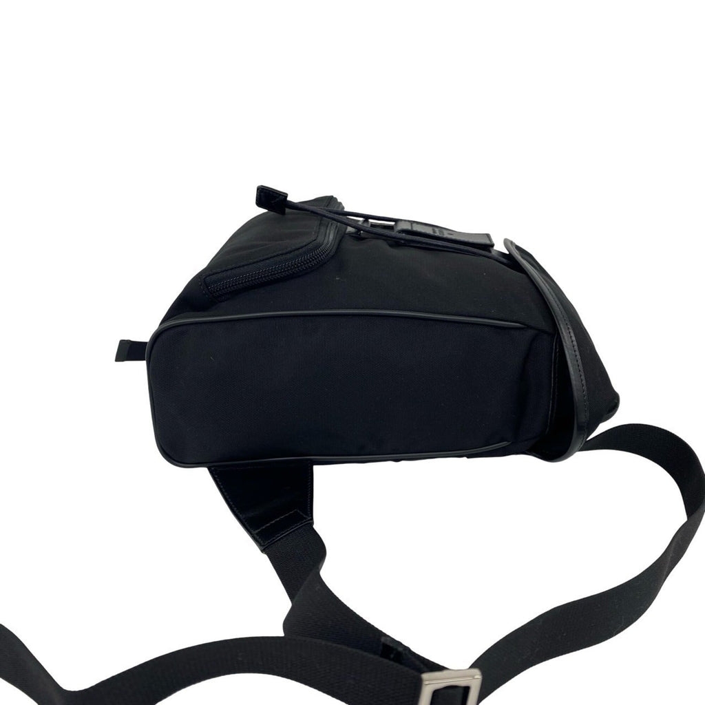 Gucci Black Nylon Leather Backpack (Pre-Owned)