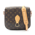 Louis Vuitton Brown Coated Canvas Leather Shoulder Bag
