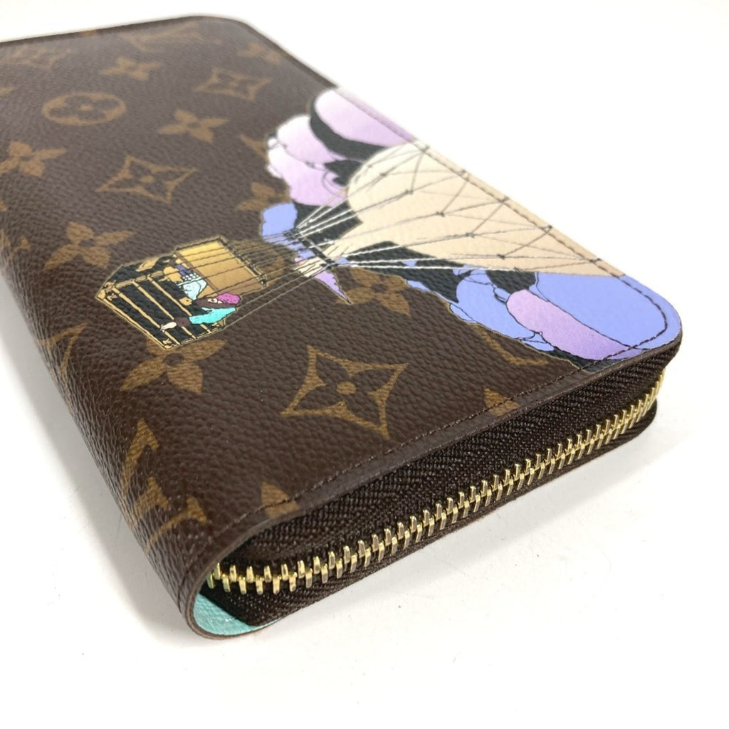Louis Vuitton Brown Purple Monogram Canvas Long Wallet