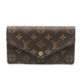 Louis Vuitton Monogram Brown Rose Ballerine Monogram Long Bill Wallet