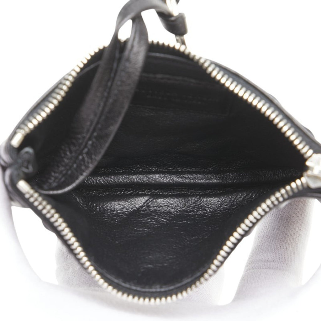 Bottega Veneta Black Leather Coin Purse/Coin Case
