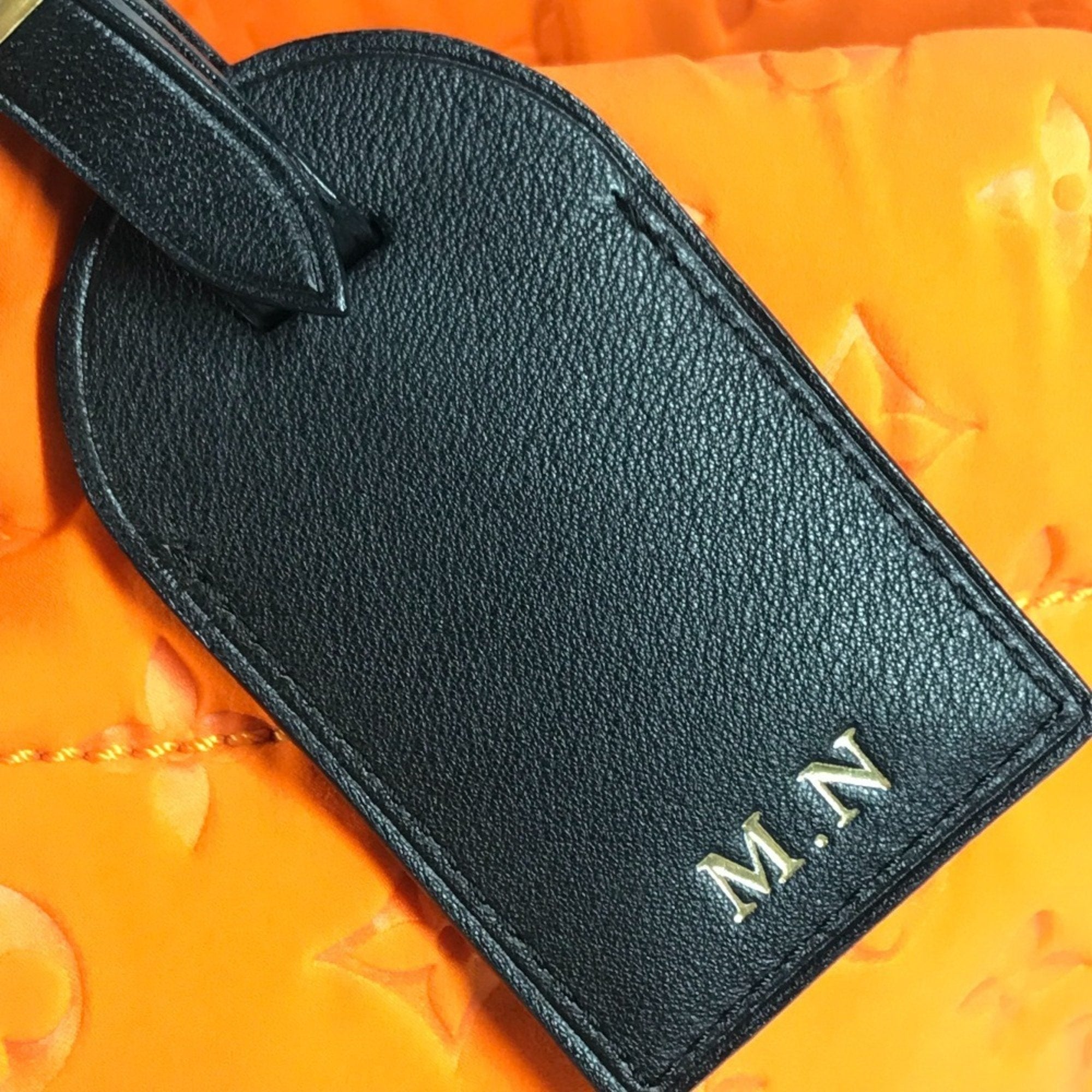 Louis Vuitton Orange Microfiber Shoulder Bag Tote Bag
