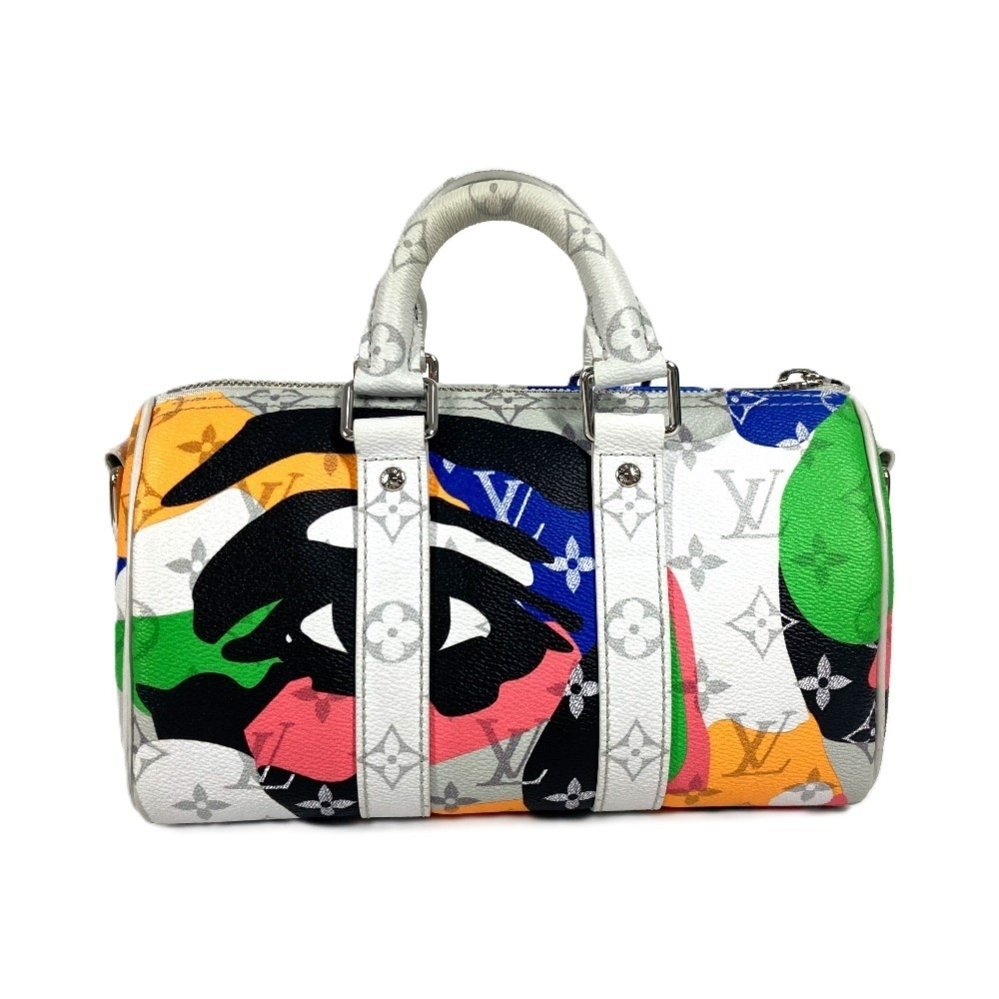 Louis Vuitton Multi-Color Monogram Leather Boston Bag Handbag Shoulder Bag